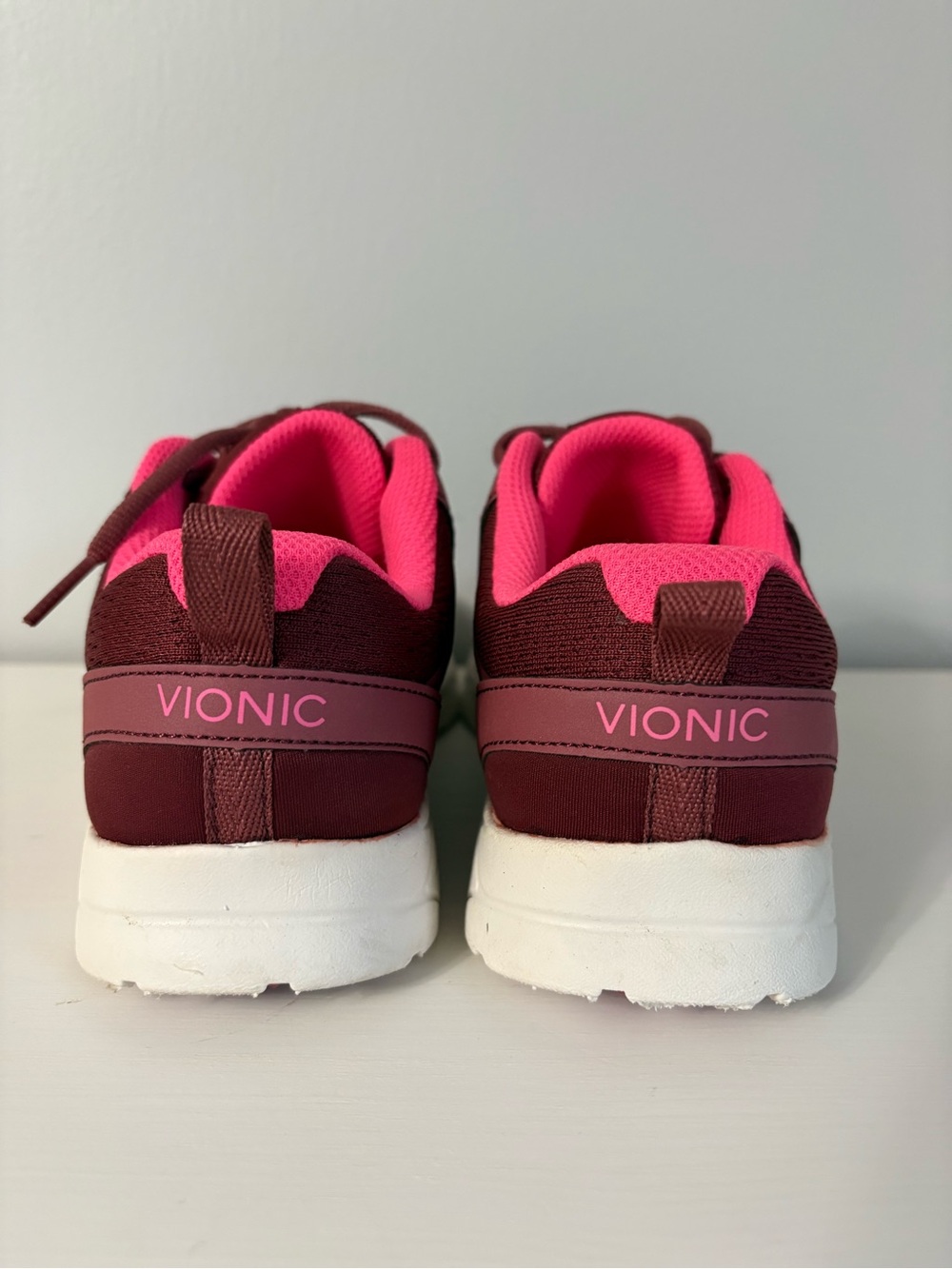 Vionic Brisk Miles Sneakers Shiraz Pink Orthotic Walking Shoe 7 - Picture 10 of 10